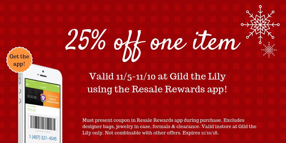 Holiday coupons start now! - Gild the Lily