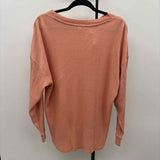 seven Women's XL Peach Waffle Long Sleeve Shirt