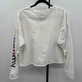Tommy Hilifiger Women's XL White Solid Long Sleeve Shirt