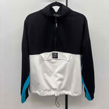 DKNY Women's XXL Black Color Block Sweatshirt