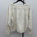 madewell Women's XL White Tie Dye Sweatshirt