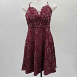 Women's 5 maroon Lace Gown/Evening Wear