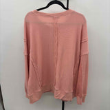 Pretty Garden Women's XL Pink Waffle Sweatshirt