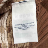 Land's End Women's 1X Brown Fair Isle Sweater