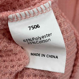 Pretty Garden Women's XL Pink Waffle Sweatshirt