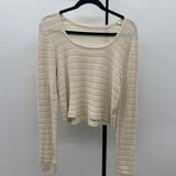 Unbranded Women's XL Ivory Textured Sweater