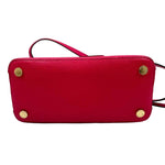 Bottom MICHAEL KORS Fuchsia Hot Pink Leather MEDIUM ADELE Handled Satchel Purse w/Opt Crossbody