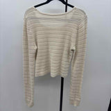 Unbranded Women's XL Ivory Textured Sweater