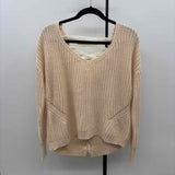 American Rag Women's L Ivory crisscross Sweater