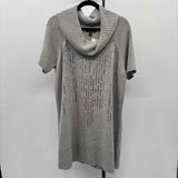 AGB Women's Size 2X Gray Sequins Dress