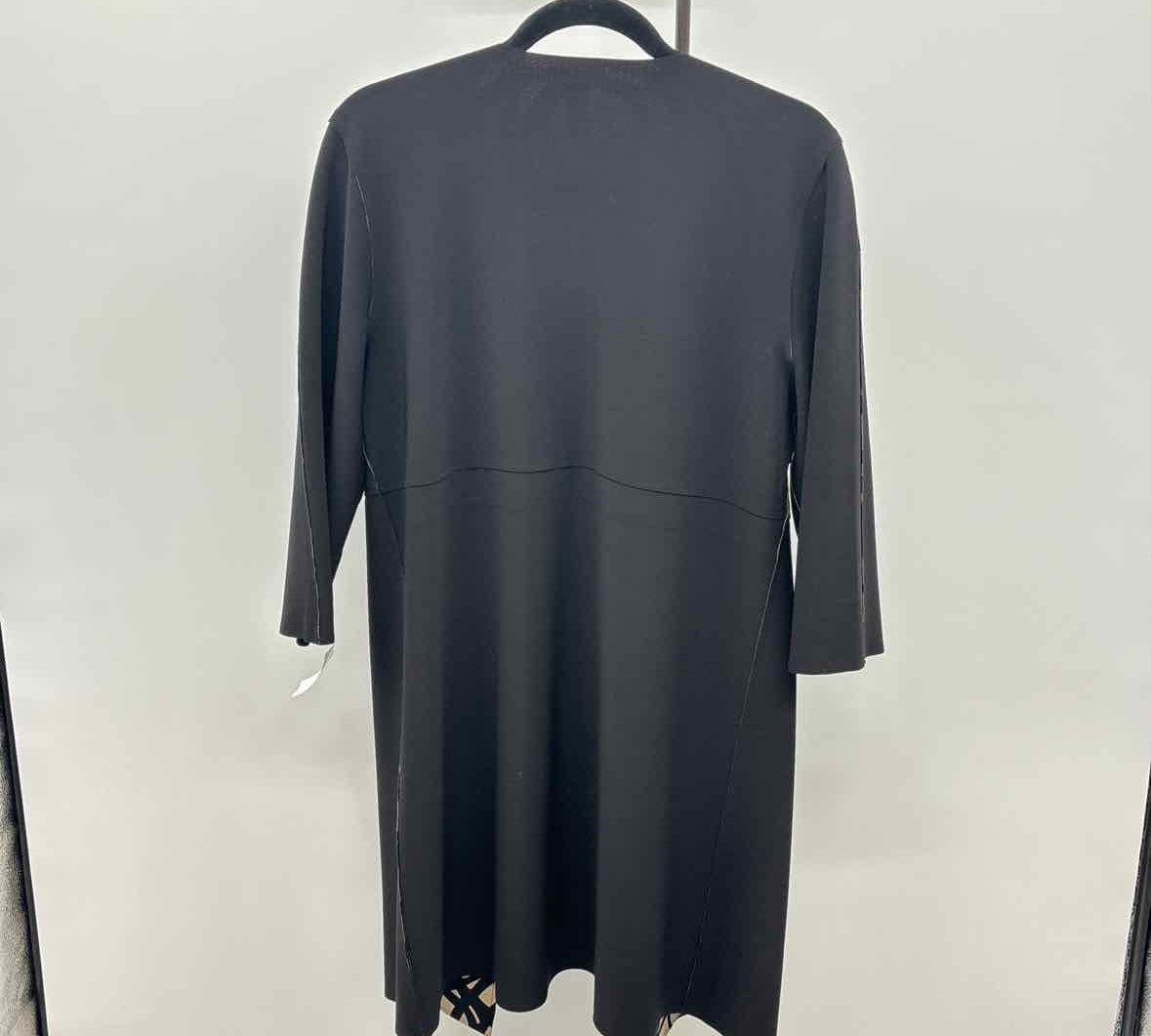Chico's Women's Size M Black Abstract Jacket
