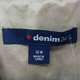 Denim 24/7 Women's Size 18 Olive Lace Jacket