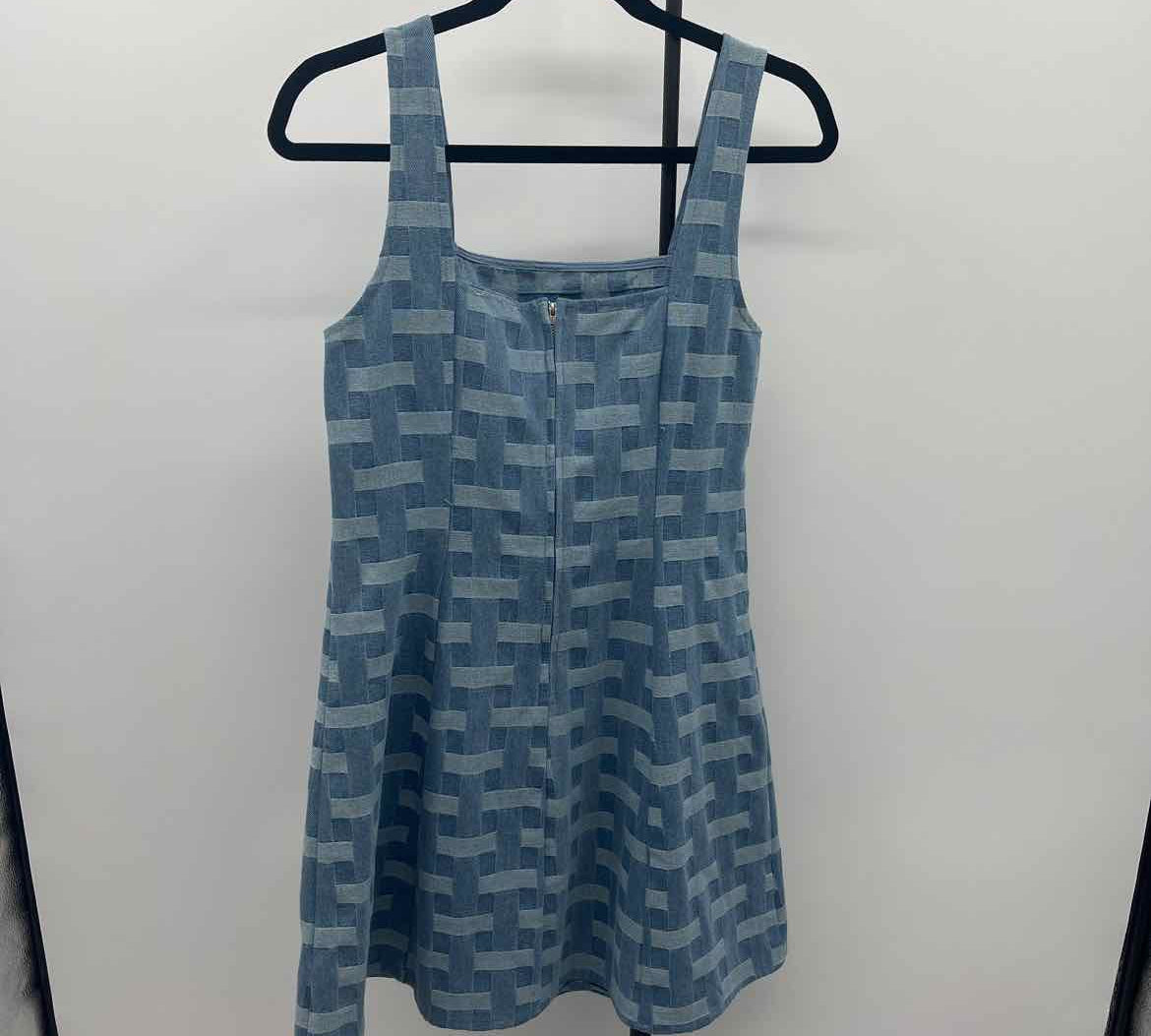 Sage Women's Size 10 Blue Woven Dress