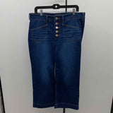 Torrid Women's Size 12 Blue Solid Capris