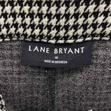 Lane Bryant Women's Size 18 Black Houndstooth Pants
