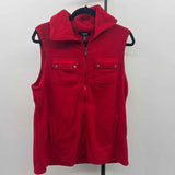 Chaps Women's Size L Red Solid Vest