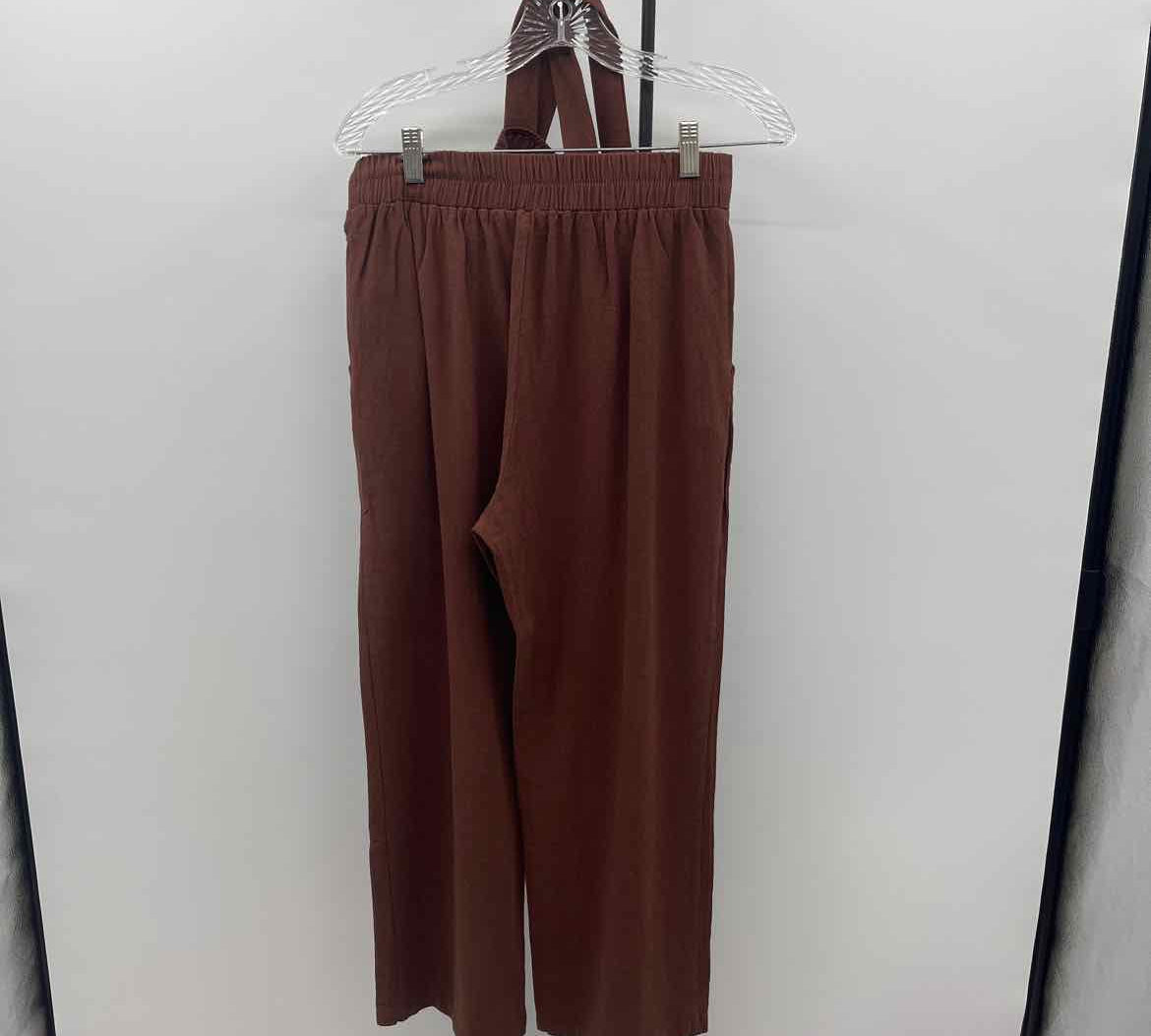 Monteau Women's Size 10 Brown Solid Dress Set