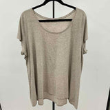 purejill Women's Size XL Gray Heathered Short Sleeve Shirt