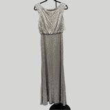 David's Bridal Women's Size S Beige Sequins Gown/Evening Wear