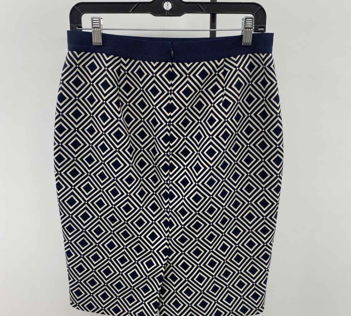 Ann Taylor Women's Size 4 Navy Squares Skirt