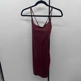 Halara Women's Size 10 Wine Solid Dress