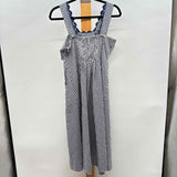 Duffield Lane Women's Size 6 Navy Checkered Dress