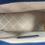 Michael Kors Women's Blue Luxe pebbled Purse