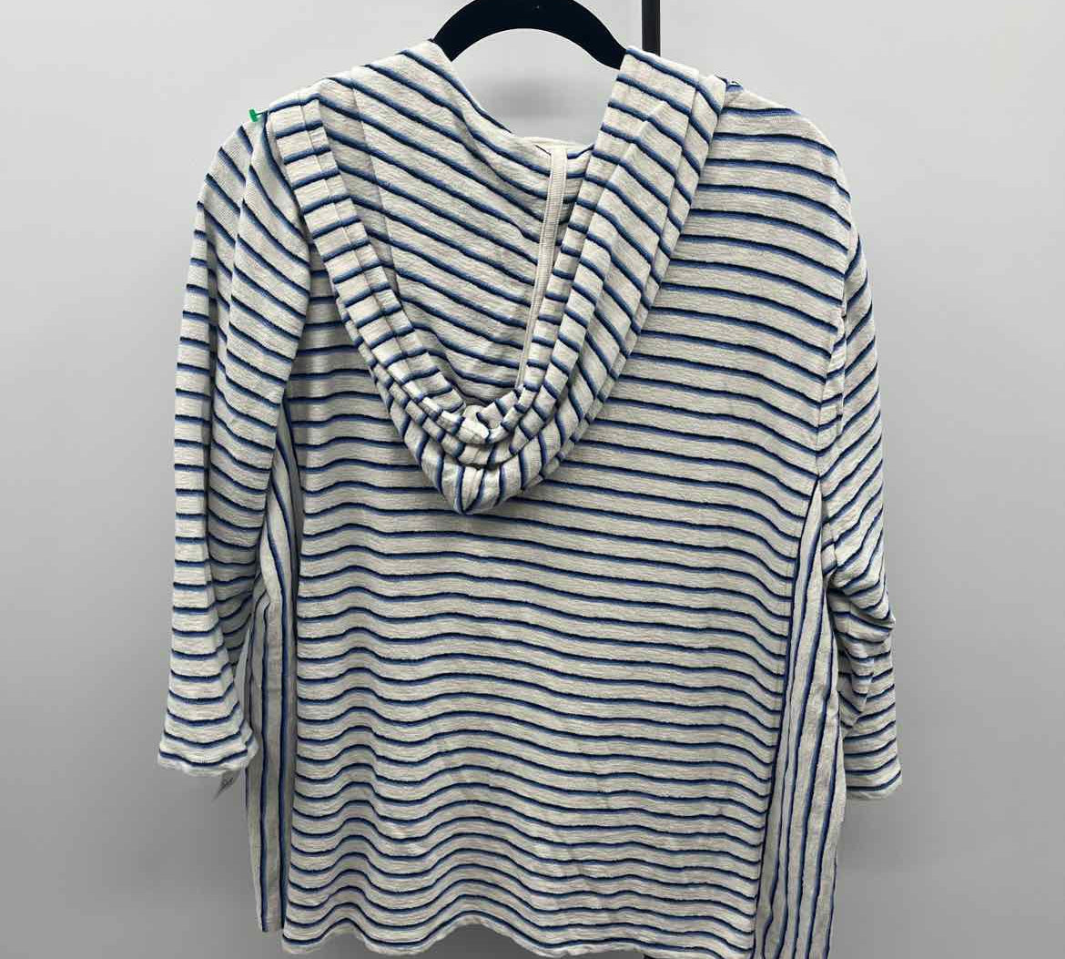 Unbranded Women's Size L White Stripe Long Sleeve Shirt