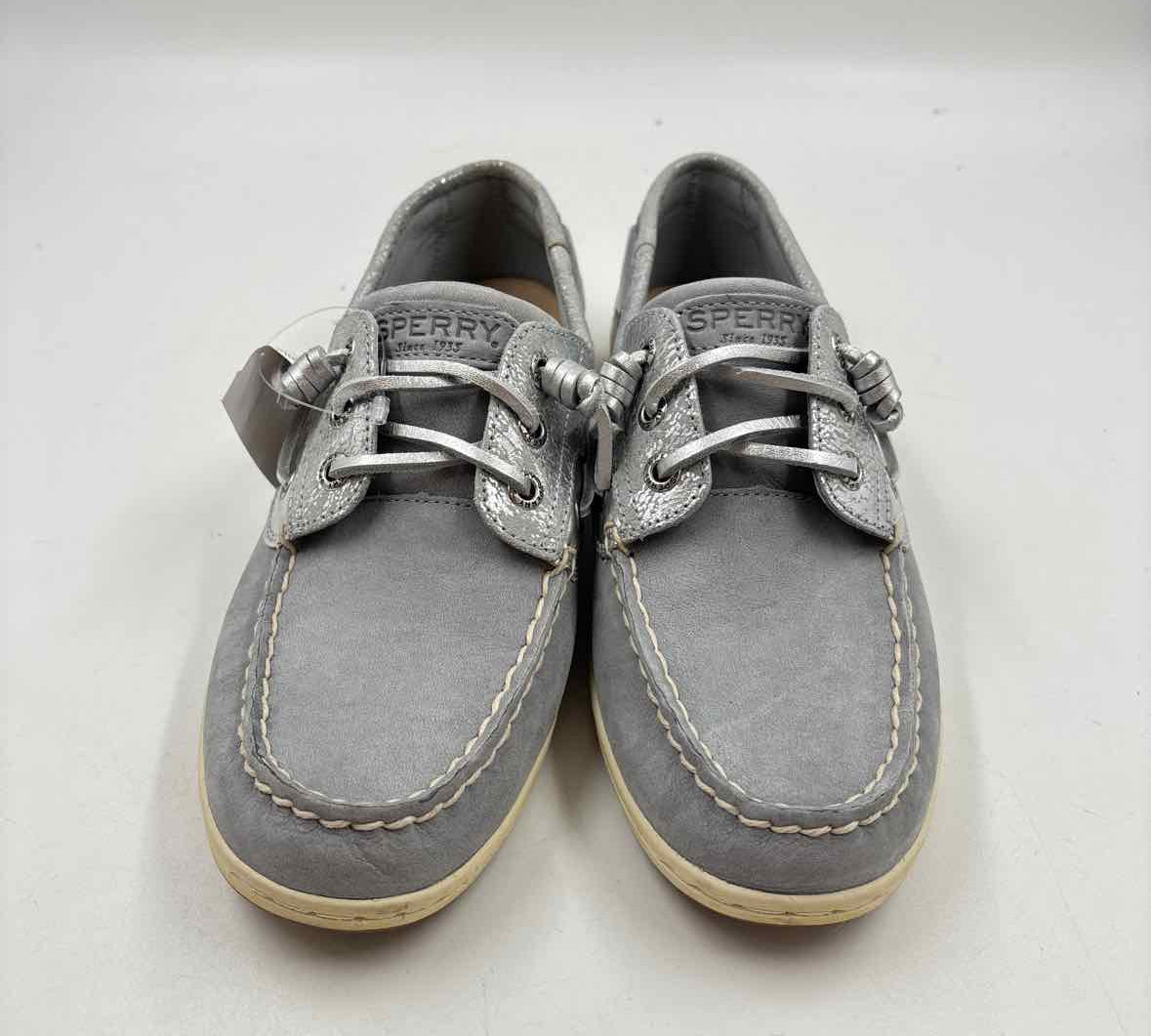 Sperry Women's Shoe Size 8 Gray Shimmer Casual Shoes