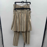 Free Est Women's Size 14 Brown Stripe Dress Set