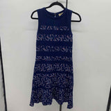 Michael Kors Women's Size 2 Navy Floral Dress