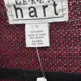 Keren Hart Women's Size M Red Checkered Jacket