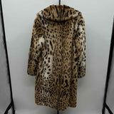 Kendall & Kylie Women's Size S Brown Animal Print Coat