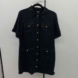 J Crew Women's Size 8 Black Solid Dress