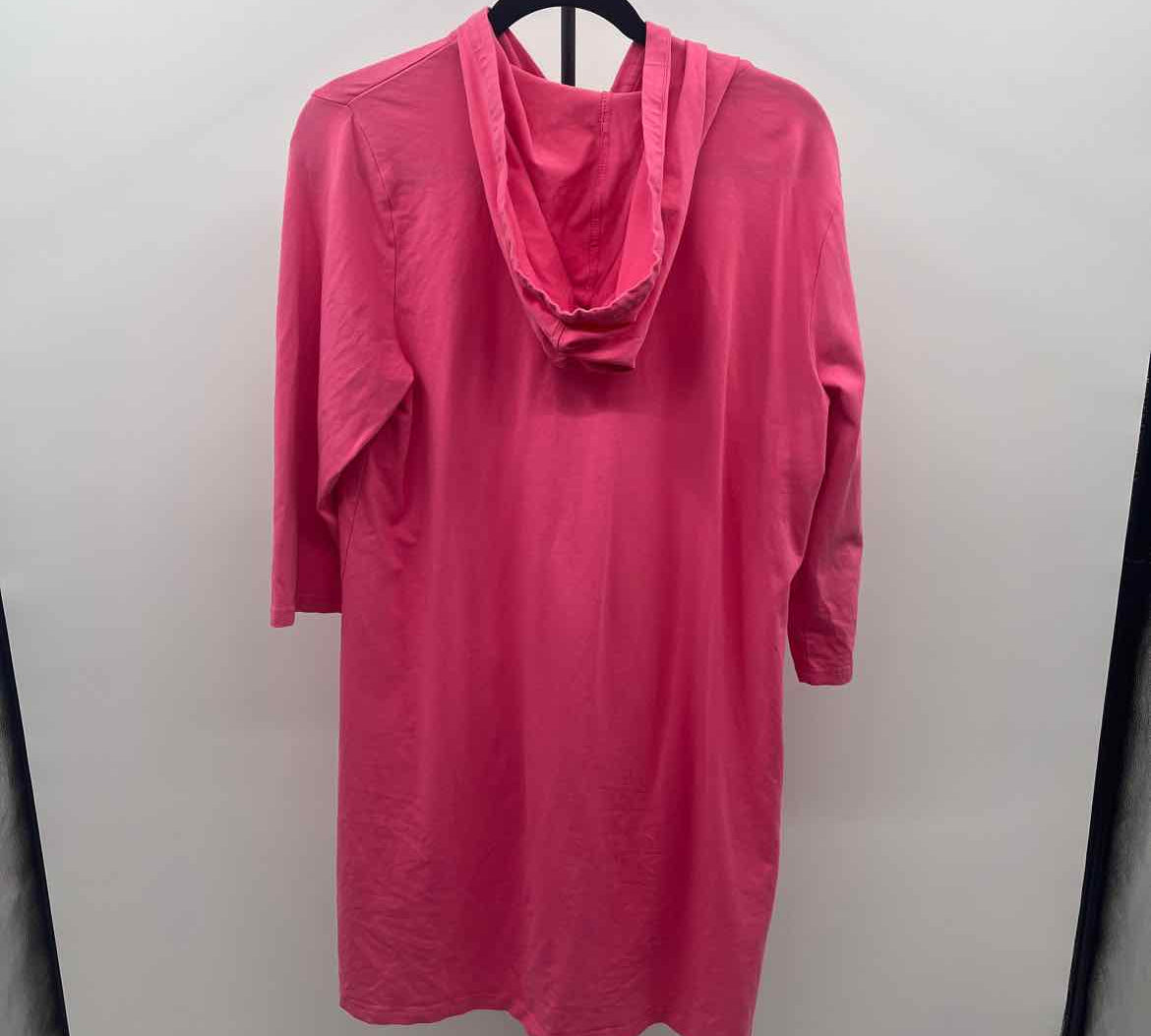 Denim & Co Women's Size M Pink Solid Coverup
