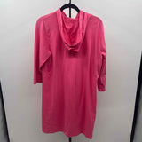Denim & Co Women's Size M Pink Solid Coverup