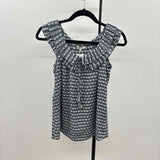 Max Studio Women's Size M Natural Abstract Sleeveless Shirt