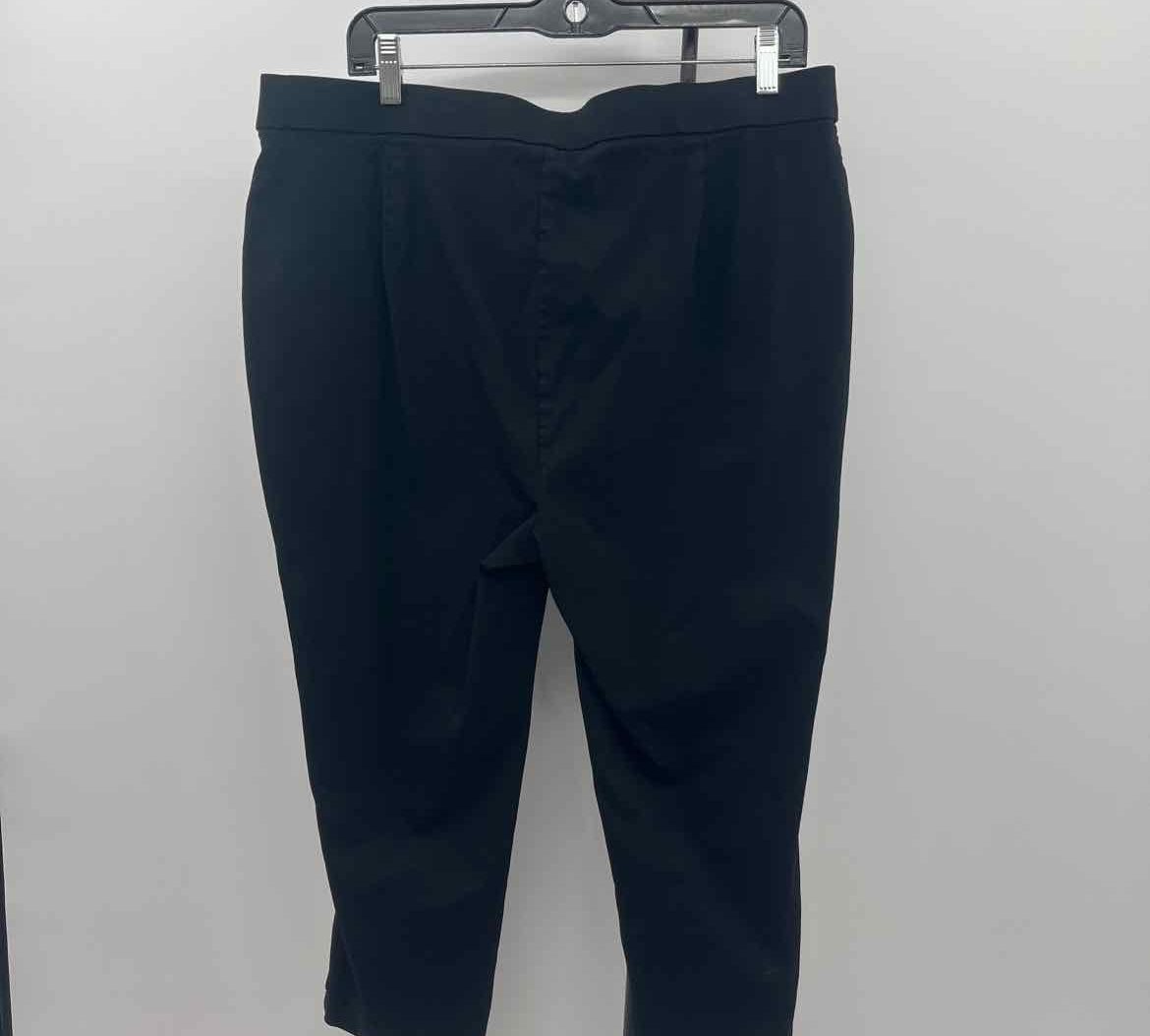 Rafaella Women's Size 16 Black Solid Capris