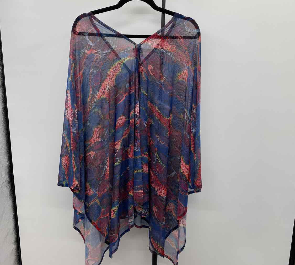 Pain deSucre Women's Size M Blue Snakeskin Swimsuit - 2 Piece