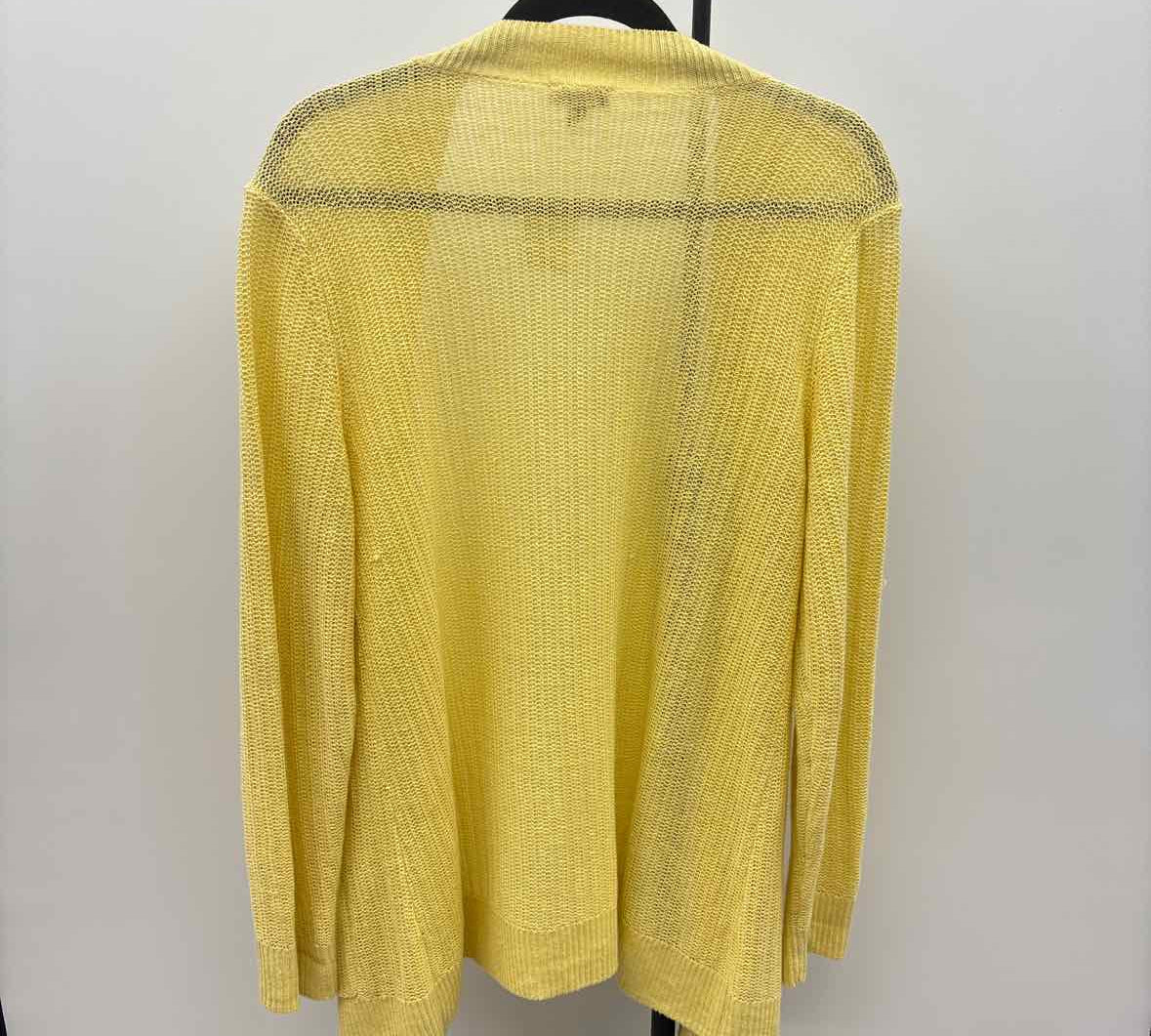 Talbots Women's Size XL Yellow Solid Cardigan