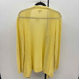 Talbots Women's Size XL Yellow Solid Cardigan