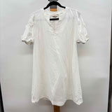 Loft Women's Size 2 White Floral Dress