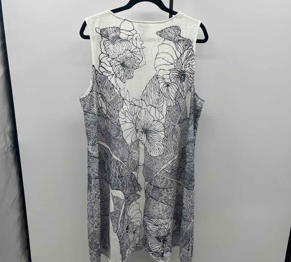 Chico's Women's Size 16 Black Floral Dress