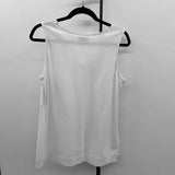 Wild Palms Women's Size S White Solid Sleeveless Shirt