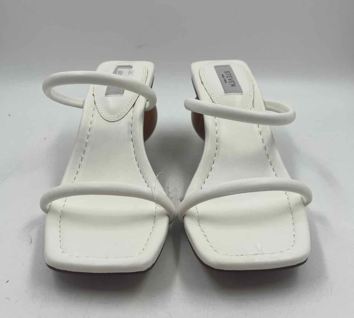 Steven Women's Shoe Size 9 White Solid Heels