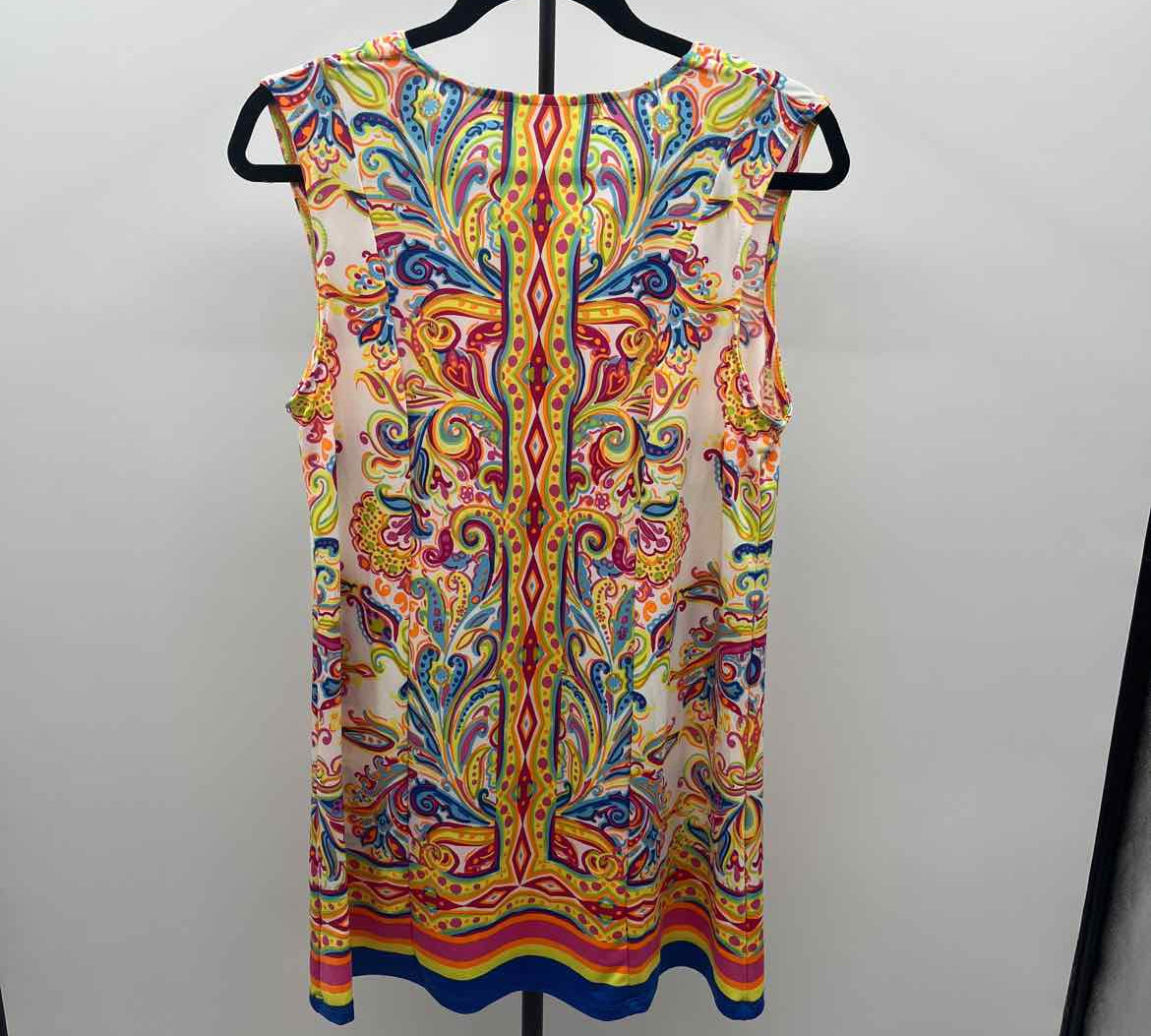Beach Break Women's Size 10 Multi-Color Damask Dress