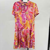 MSK Women's Size 16 Fuschia Paisley Dress