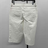 Coldwater Creek Women's Size 8P White Solid Capris