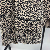 Chico's Women's Size L Beige Animal Print Jacket