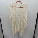 American Eagle Junior's Size S Ivory Open Weave Cardigan
